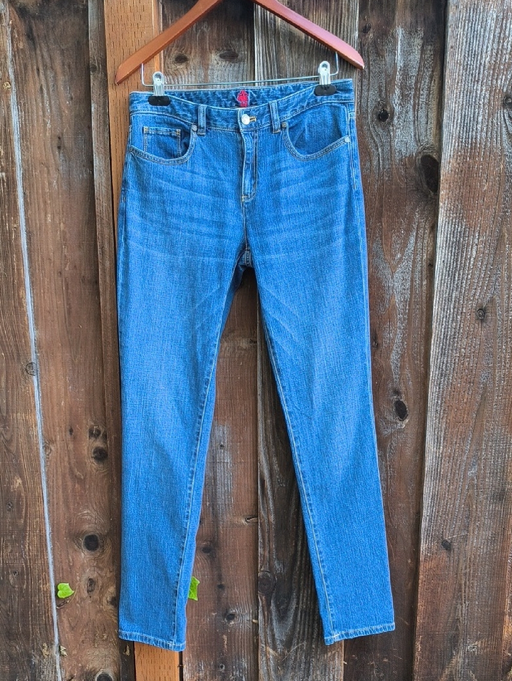 BROOKS BROTHERS 1818 Red Fleece Cotton Blend Jeans Size 4